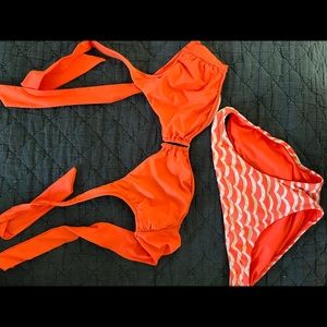 Seafolly Neon Orange Bikini